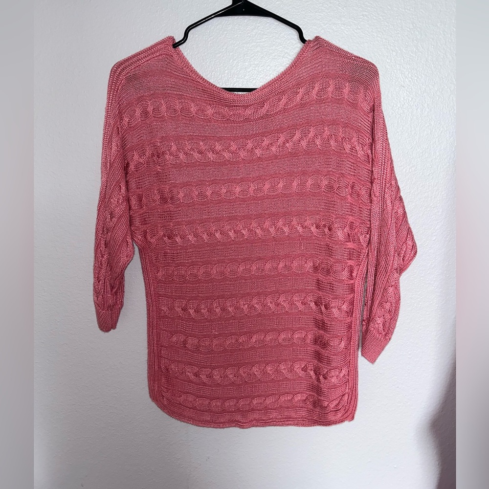 Lauren Ralph Lauren Pink Knit Sweater — FINAL SALE PRICE - Picture 4 of 7